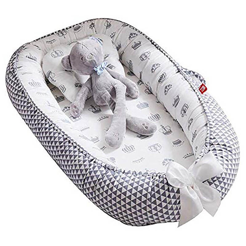 Sunbaby Portable Lounger Sleeping Pod For New Born - Gray
