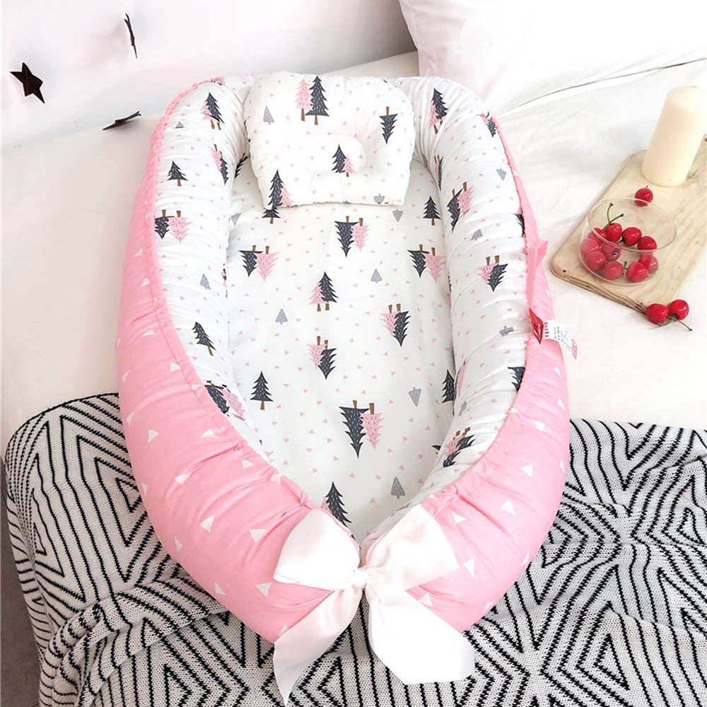 Sunbaby Portable Lounger Sleeping Pod For New Born - Pink
