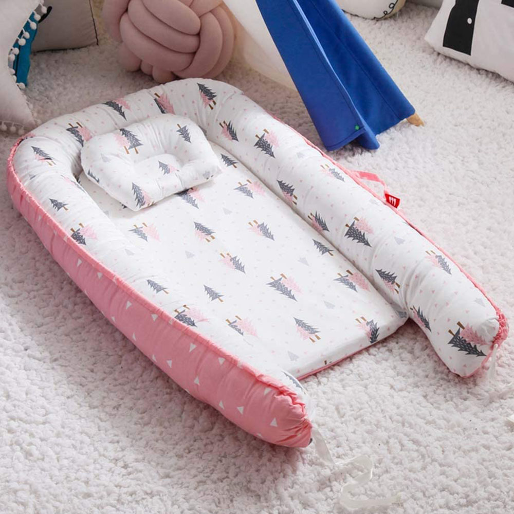 Sunbaby Portable Lounger Sleeping Pod For New Born - Pink