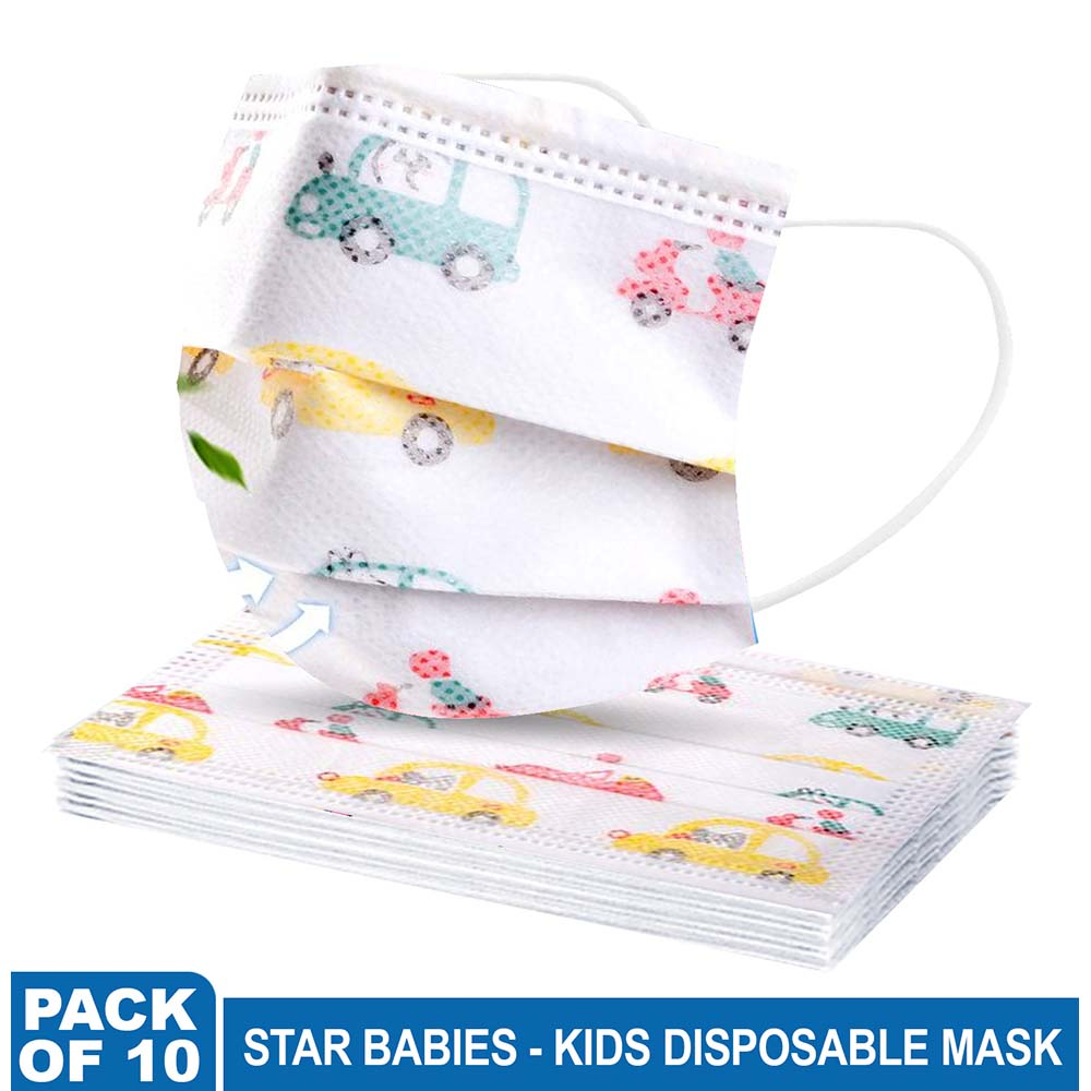 Star Babies - Kids Disposable Mask Pack of 10 - Space