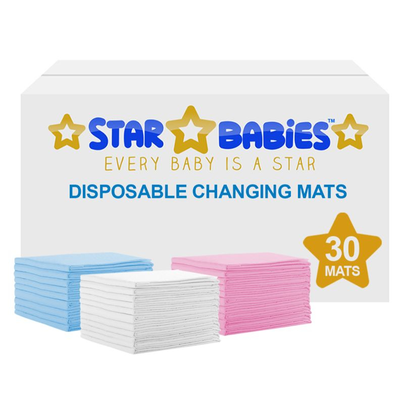 Star Babies - Disposable Changing mats (45x60cm) Large - Color May Vary - 30 pcs