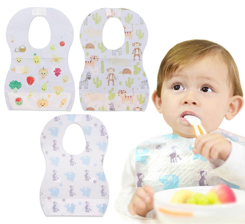 Star Babies - Combo - Disposable Bibs 30pcs + Disposable Breast Pads 30pcs