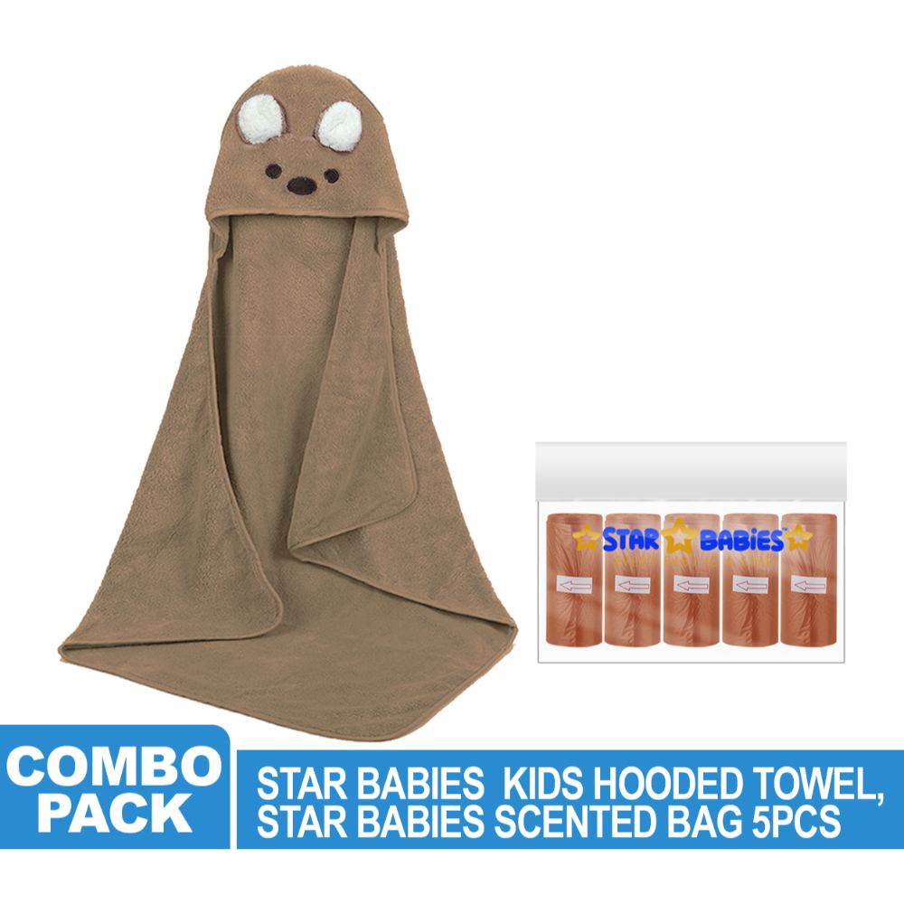 Star Babies - Scented Nappy Bag, Kids Hooded Towel - Assorted