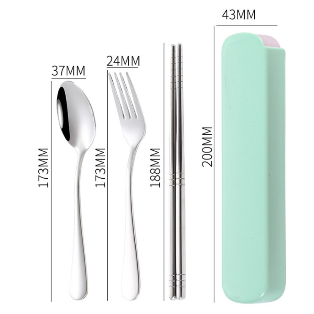 Star Babies - Spoon, Fork & Chopsticks Set - Green