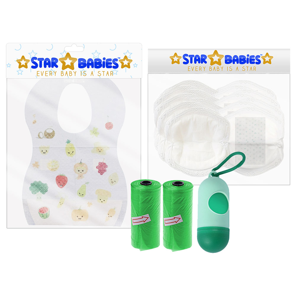 Star Babies - Breast Pad with Disposable Bibs, Scented Bag & Dispenser