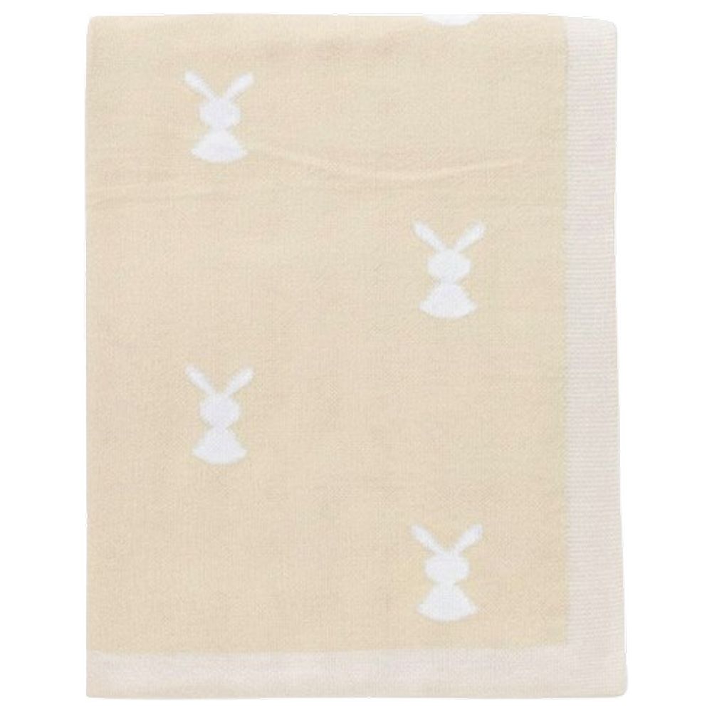 Star Babies - Baby Cotton Knitted Blanket 80x100cm - Cream