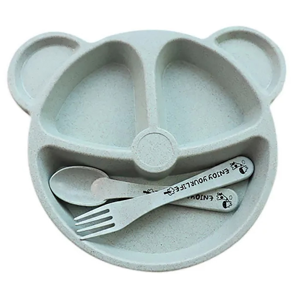 Star Babies - Baby Plate with Disposable Towel 3pcs - Blue