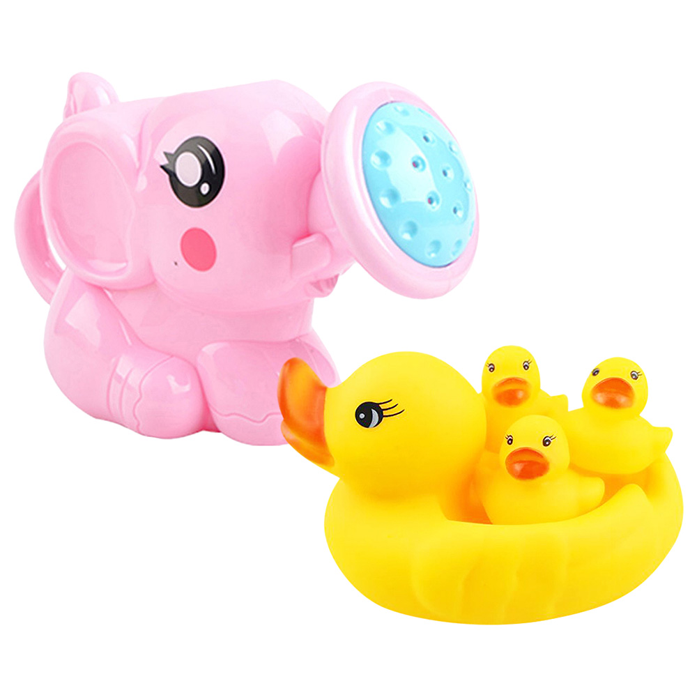 Star Babies - Kettle Toy with Rubber Duck - Pack Of 2 - Pink/Yellow
