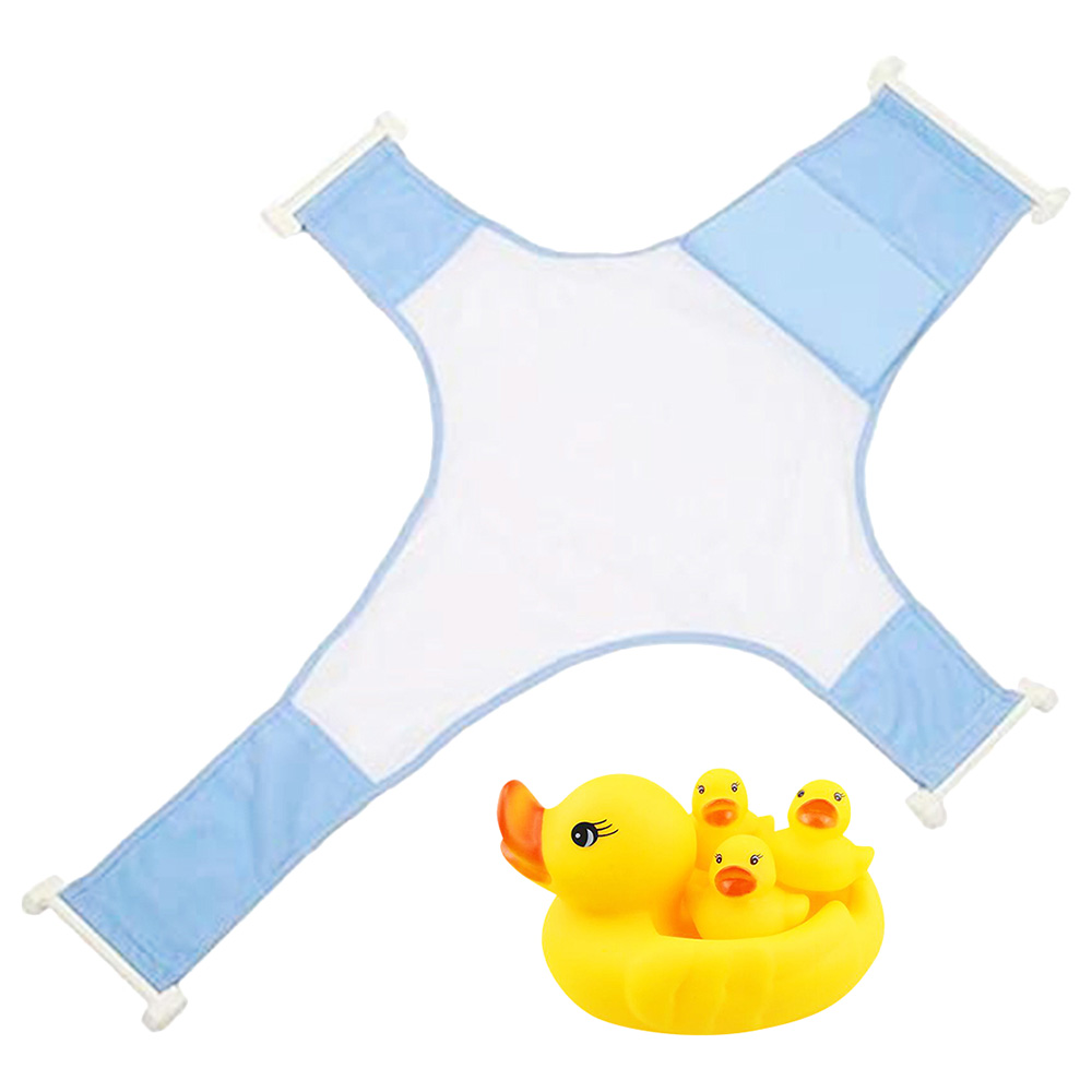 Star Babies - Bath Support with Rubber Duck - Pack Of 2 - Blue/Yellow