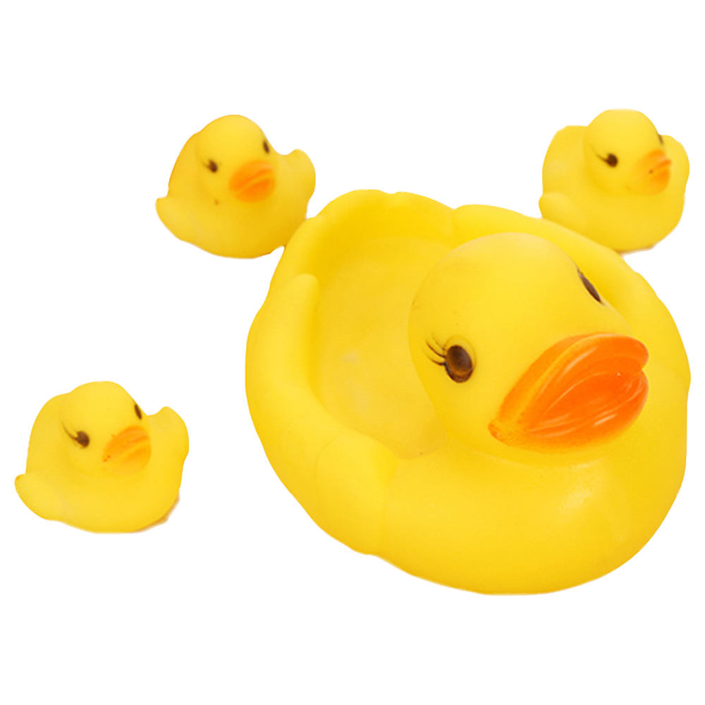 Star Babies - Crown Shower Cap with Rubber Duck - Pack Of 2 - Blue/Yellow