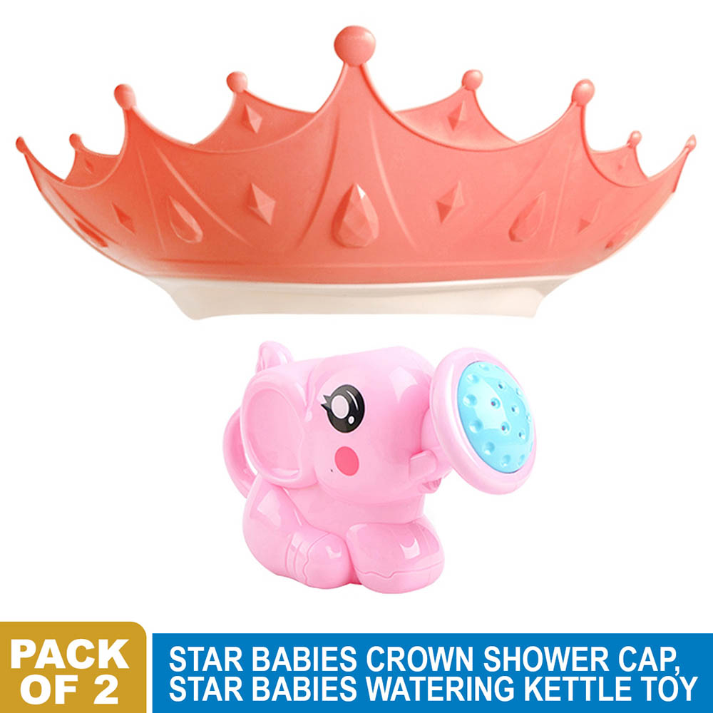 Star Babies - Shower Cap with Kettle Toys - Pack Of 2 - Pink