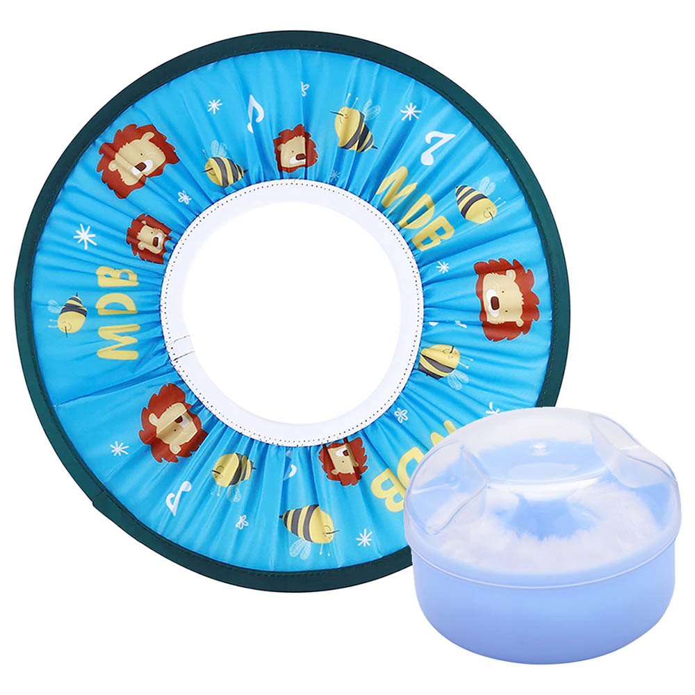 Star Babies - Adjustable Shower Cap with Powder Puff - Pack Of 2 - Blue