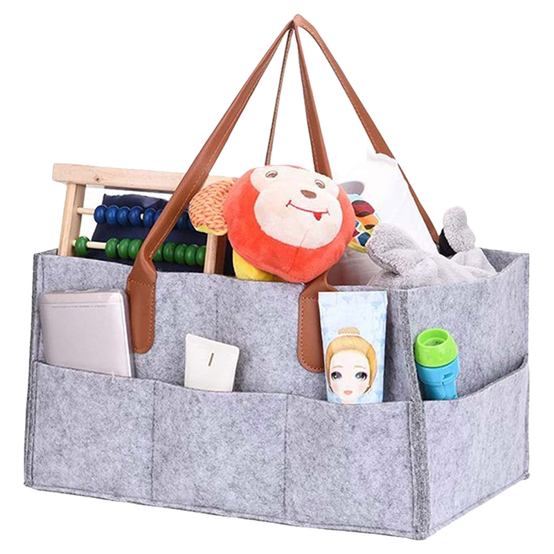 Star Babies - Caddy Diaper Bag Grey with Disposable Bibs - 10pcs