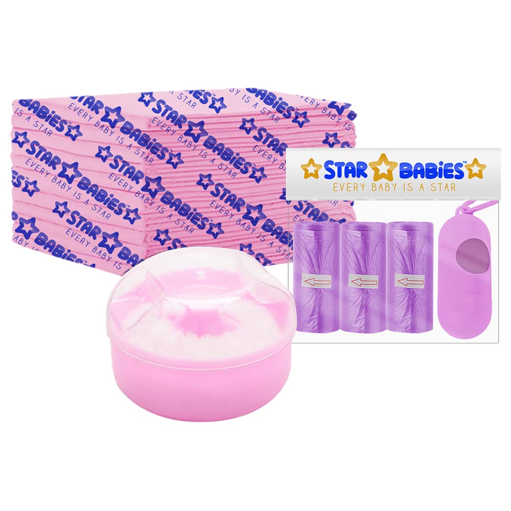 Star Babies - Changing Mat, Powder Puff, Scented Bag with Dispenser