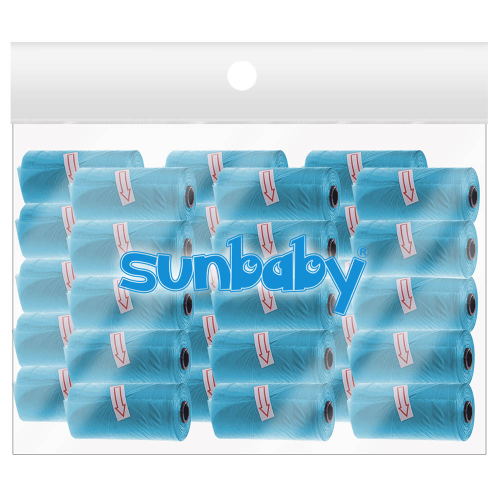 SunBaby - Scented Nappy Bag Pack of 30/450 Bags - Blue