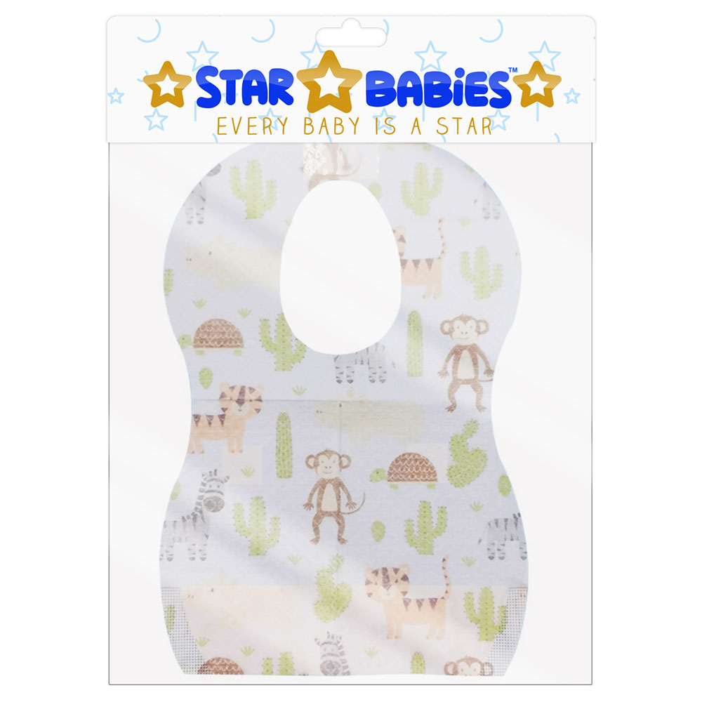 Star Babies Disposable Bibs Pack Of 20 - Animal