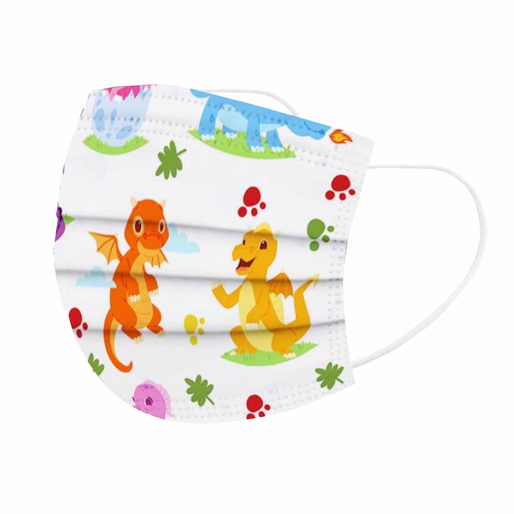 Star Babies - Kids Disposable Mask Pack of 10 - Dino