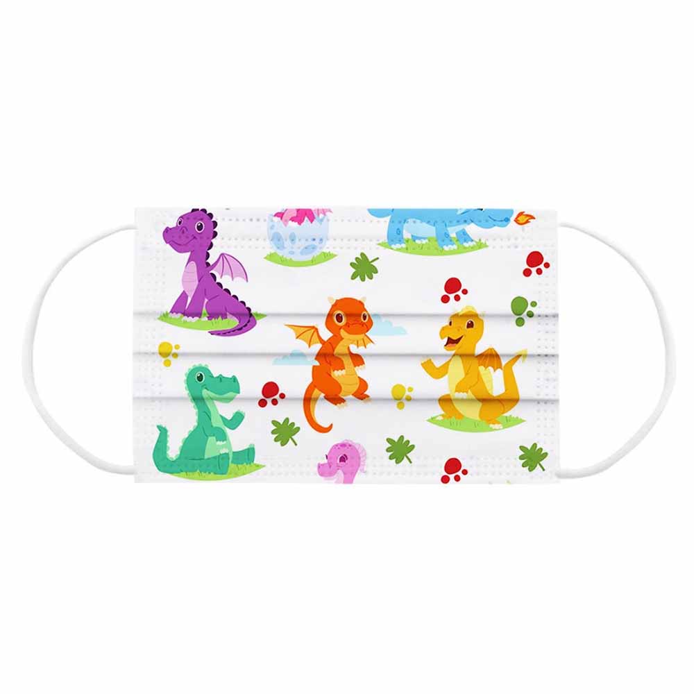 Star Babies - Kids Disposable Mask Pack of 40 - Dino
