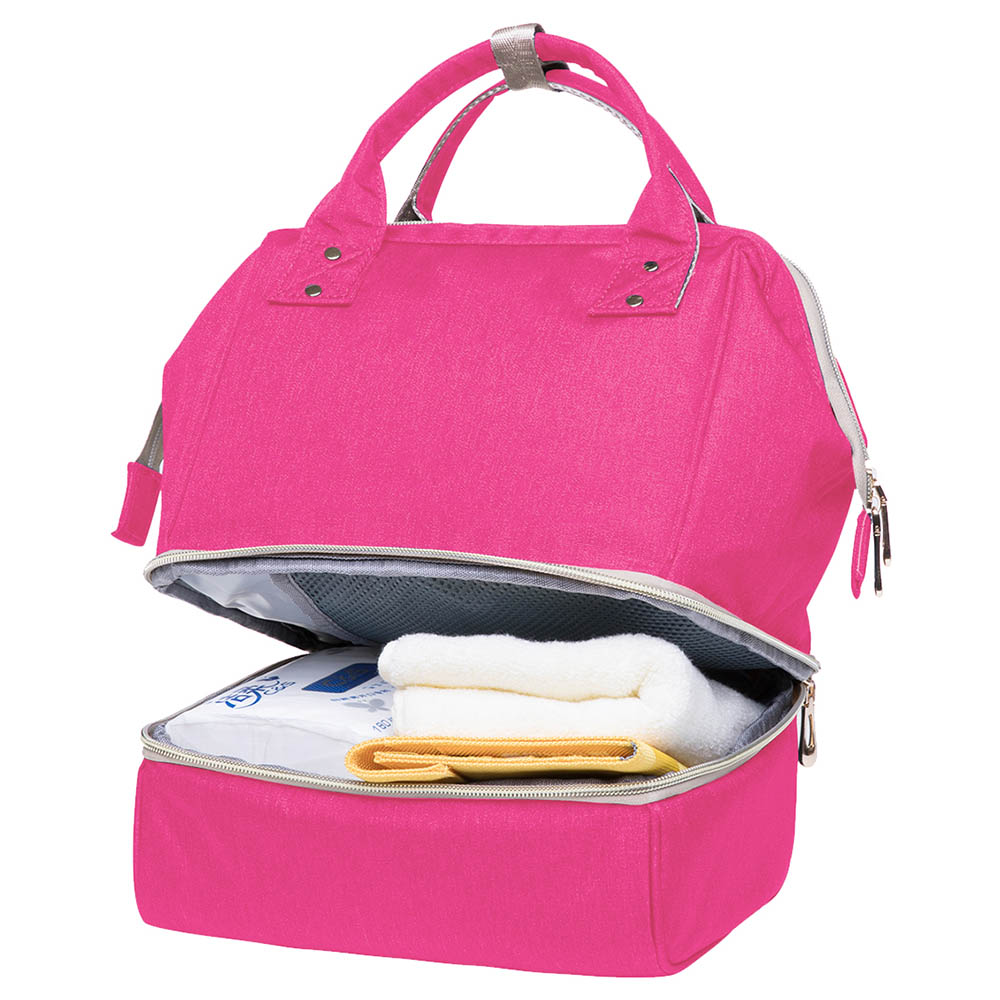 Star Babies - Double Layer Diaper Bag - Pink