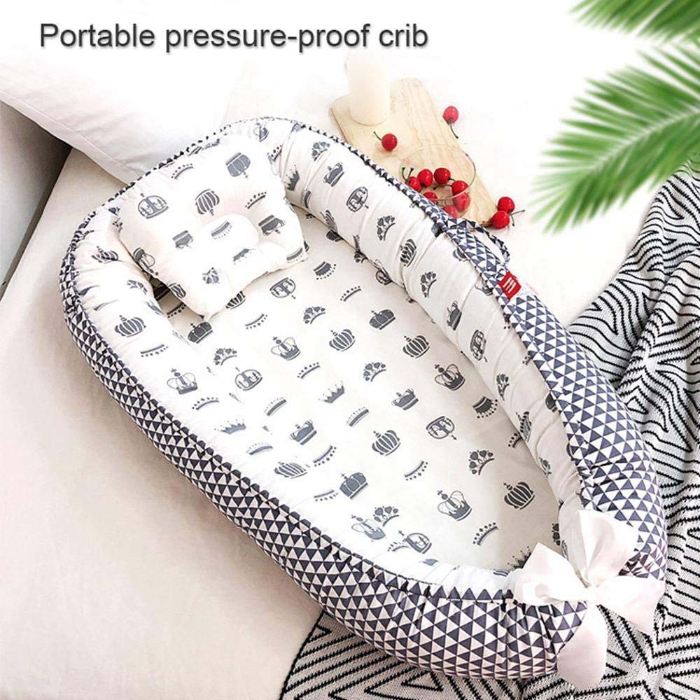 Star Babies Portable Lounger Sleeping Pod - Grey
