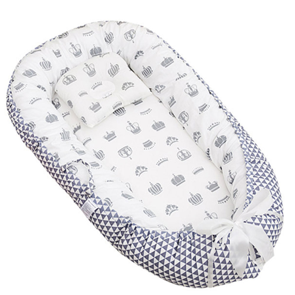 Star Babies Portable Lounger Sleeping Pod - Grey