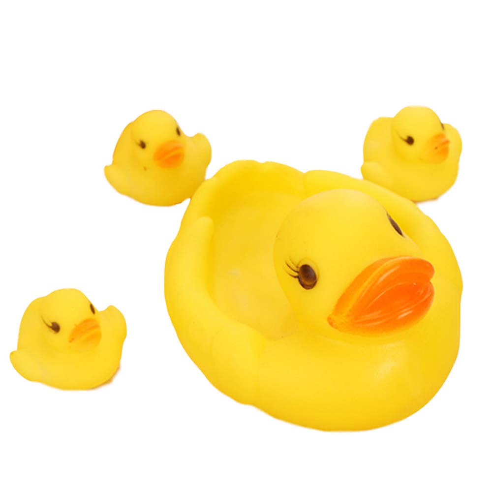 Star Babies - Squeaky Duck Pack of 4 - Yellow