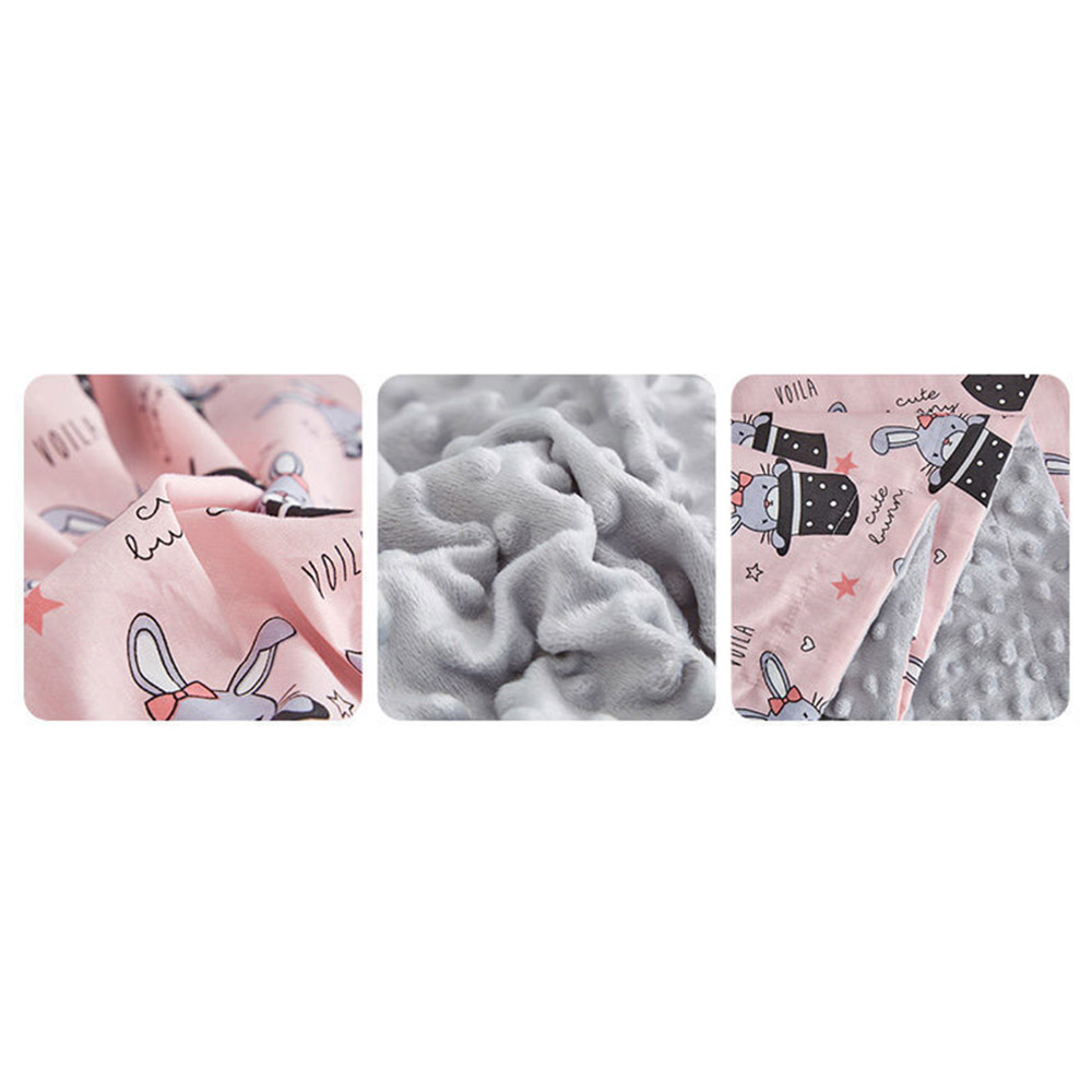Luvlap - Organic Cotton Quilted Blanket - Pink