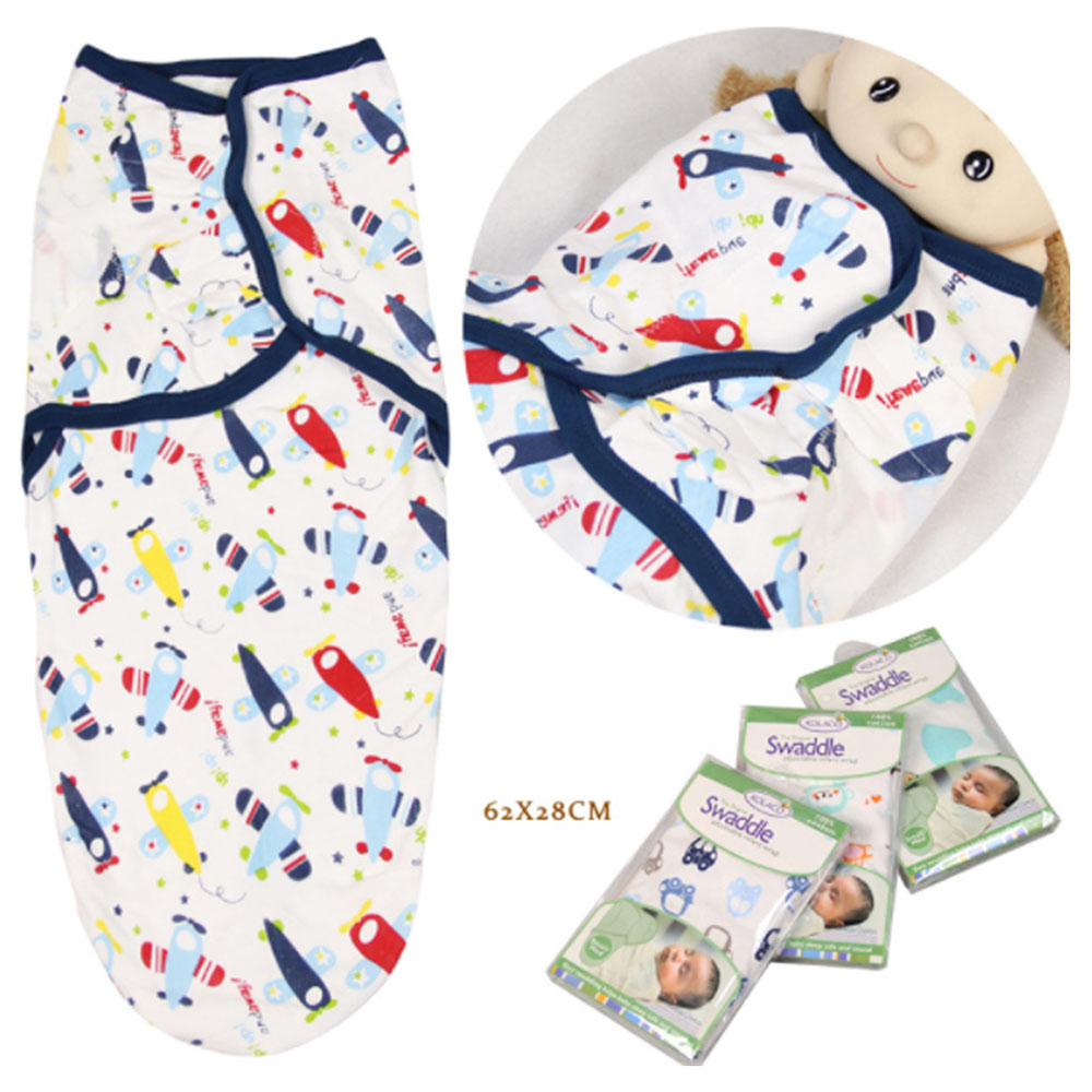 MeeMee - Airplane Print Swaddle Wrap Blanket - Pack of 3