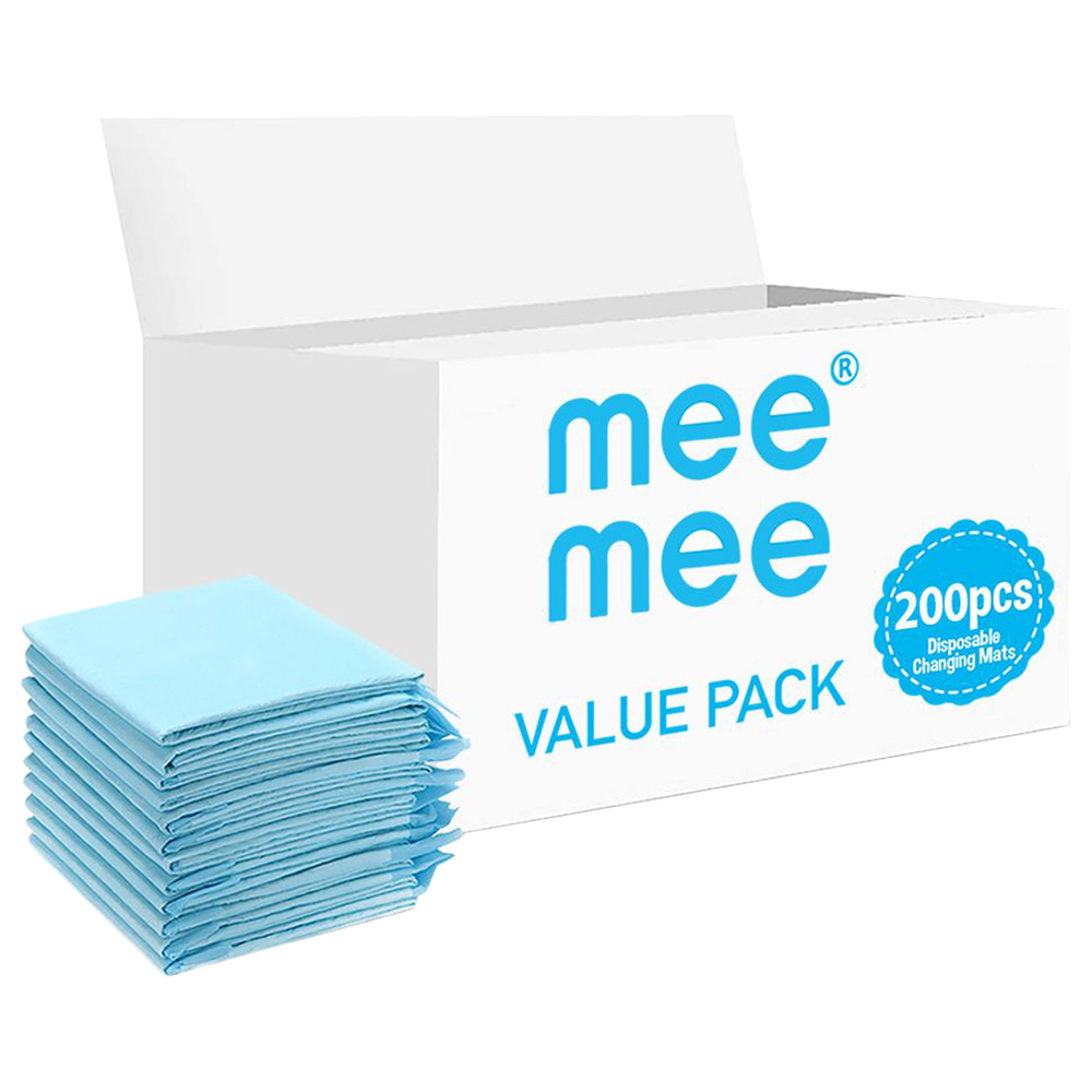 Mee Mee - Disposable Changing Mats - 200pcs - Blue