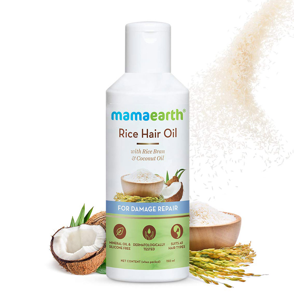 Mamaearth - Rice Hair Oil with Rice Bran & Coconut Oil - 150ml
