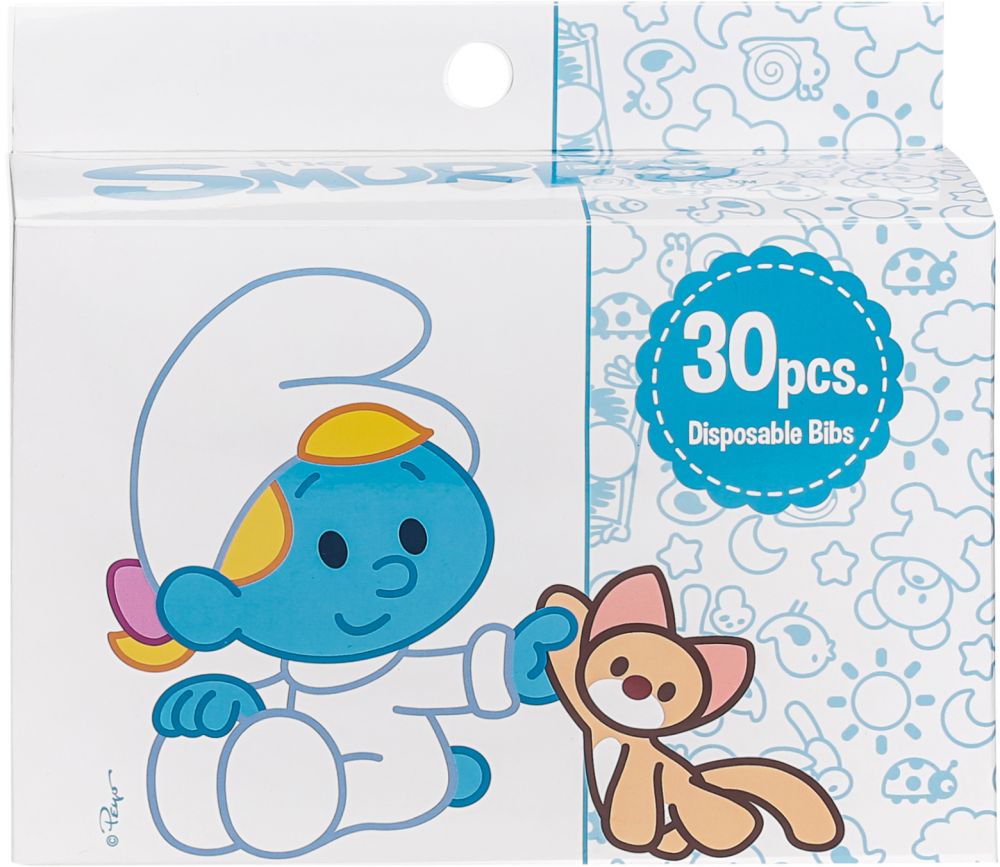 Smurf - Disposable Bibs - Pack of 30