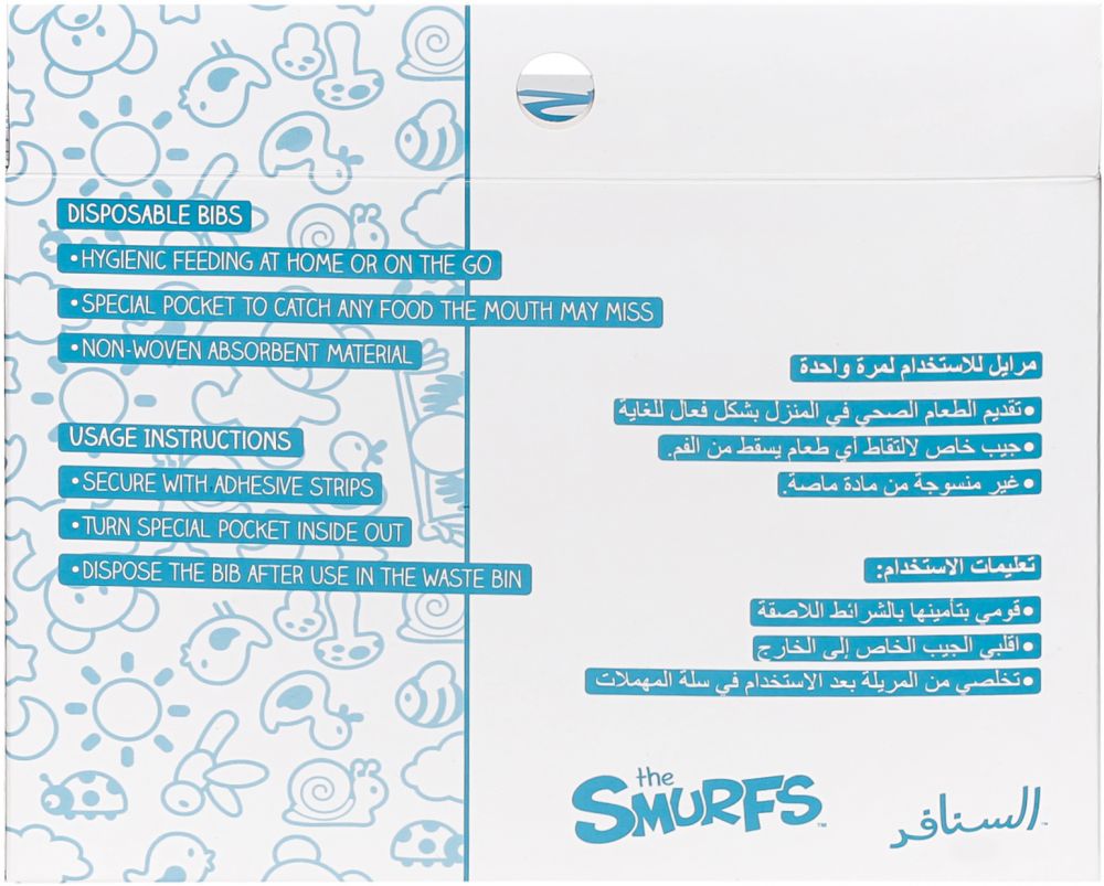 Smurf - Disposable Bibs - Pack of 30
