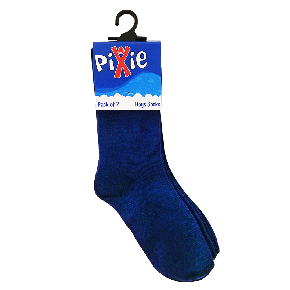 Pixie Bamboo Cotton Socks - Pack of 2 - Blue