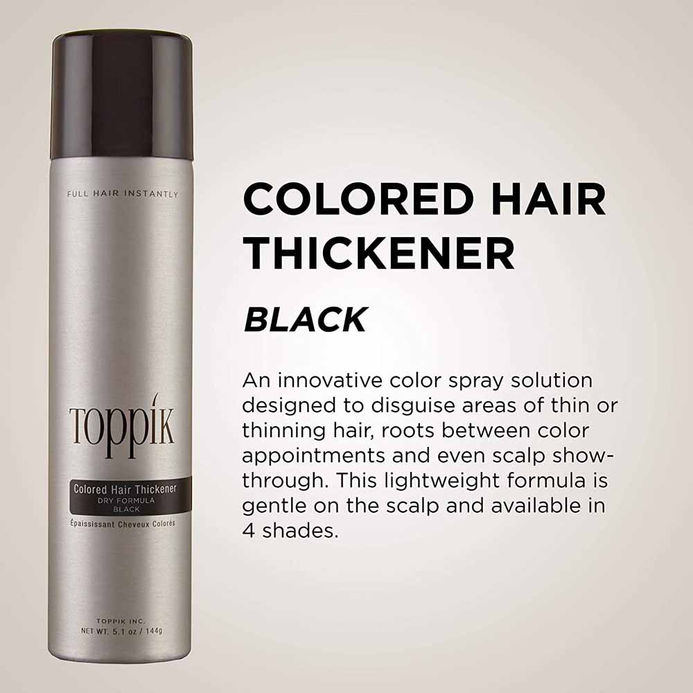 Toppik - Colored Hair Thickener 144gm - Black