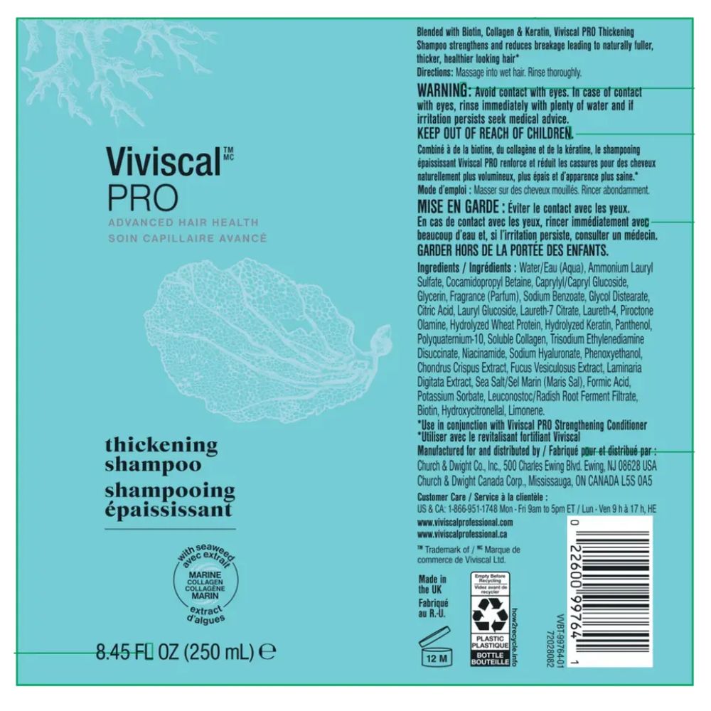 Viviscal - Professional Hair Thickening Shampoo for Men and Women - 250ml