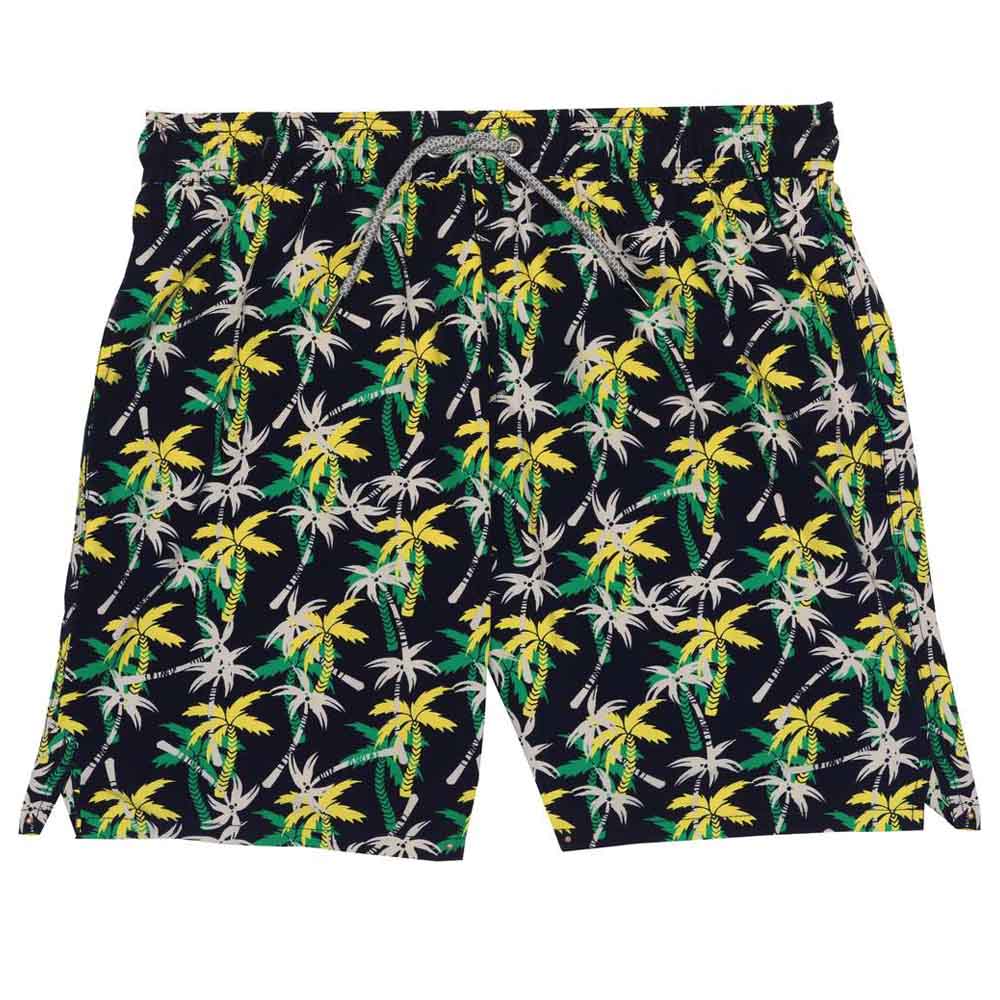 Turquoise Boys Coconut Trees Swim Shorts