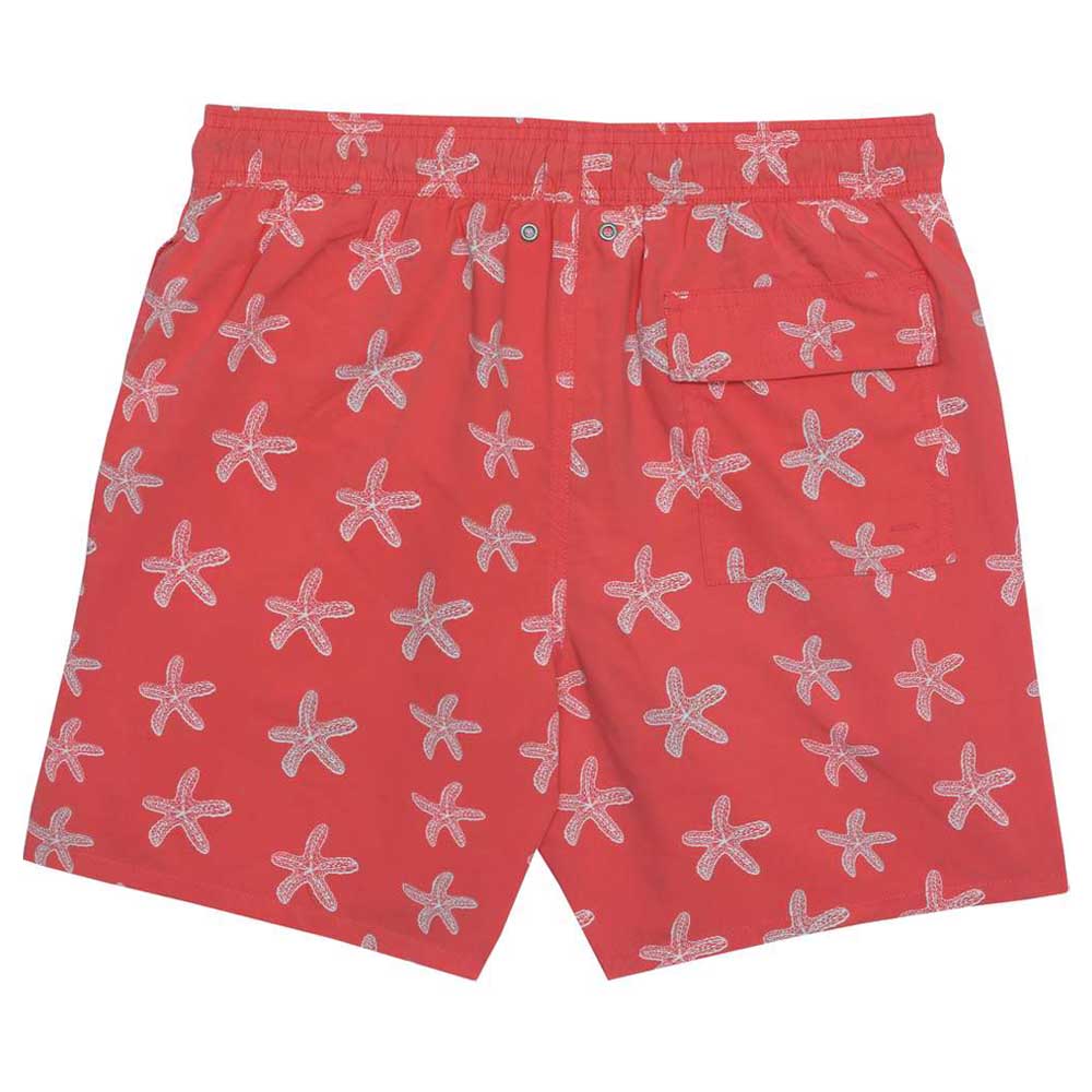 Turquoise - Men Starfish Swim Shorts - Red