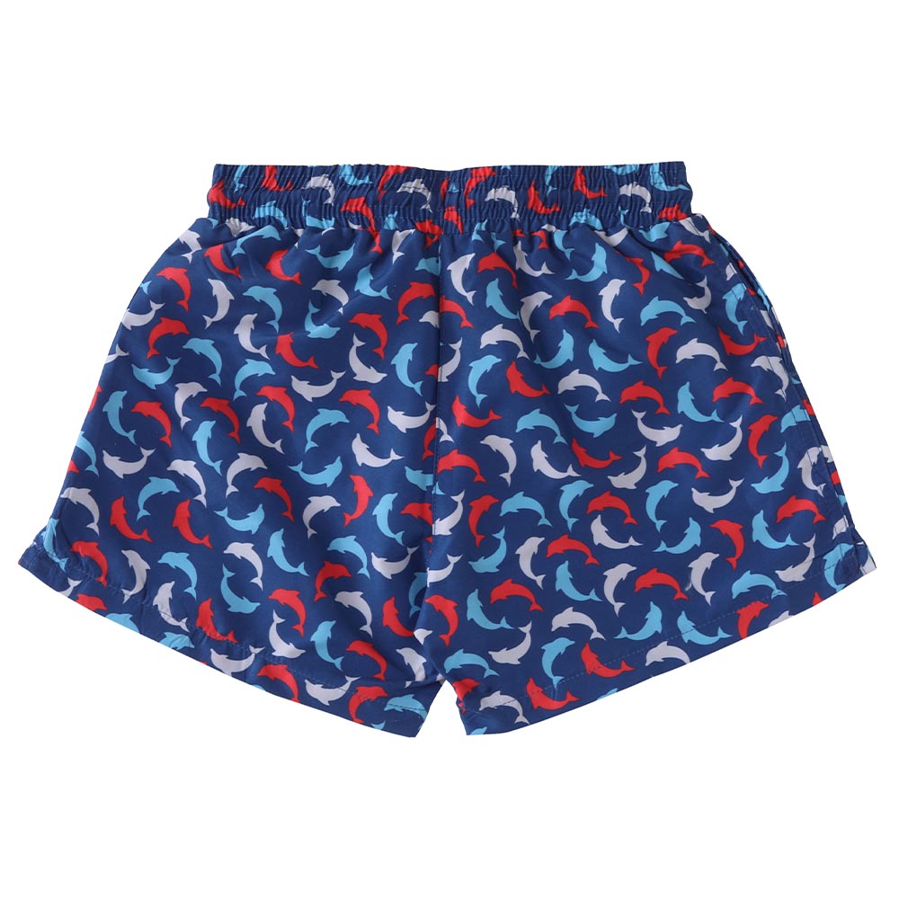 Cool2c Boys Dolphin Board Shorts - Blue