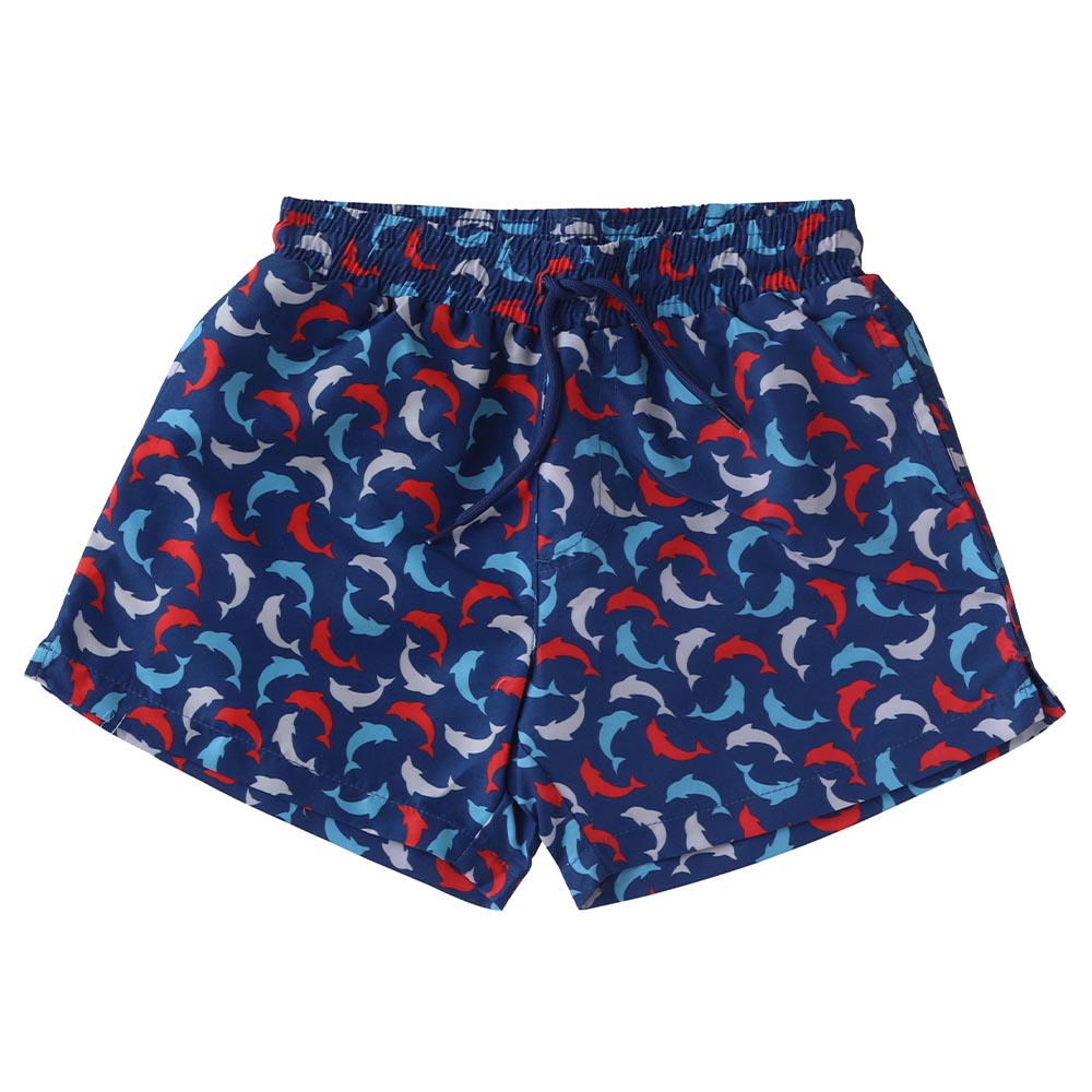 Cool2c Boys Dolphin Board Shorts - Blue
