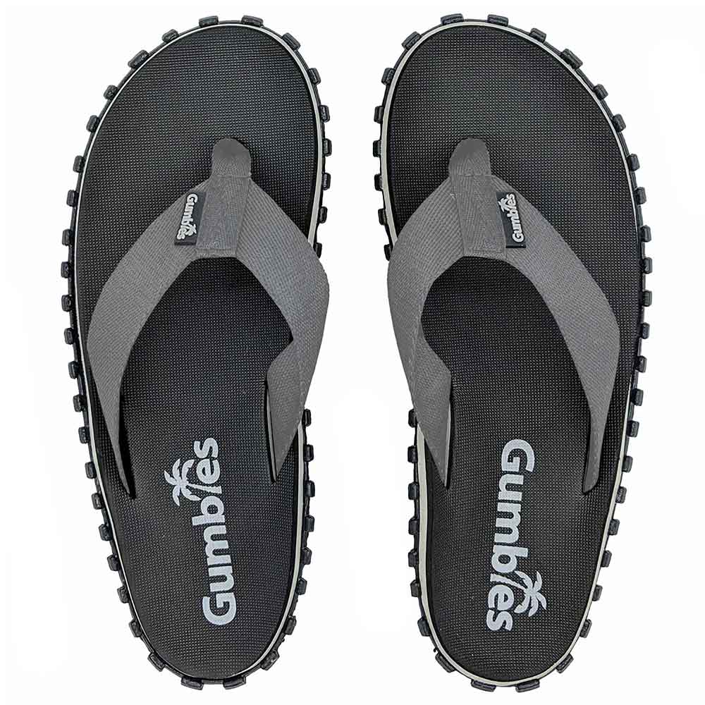 Gumbies Duckbill Flip-Flop Black/Grey