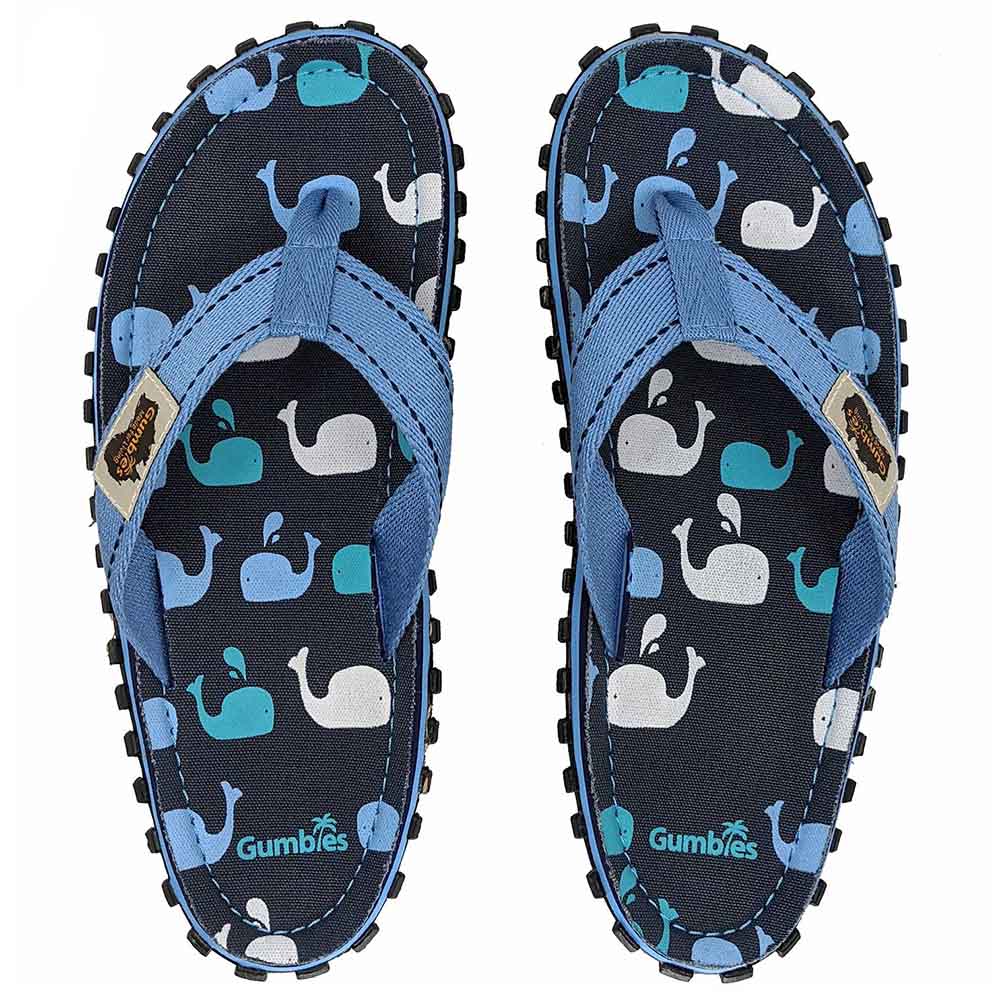 Gumbies Islander Flip-Flop Whales