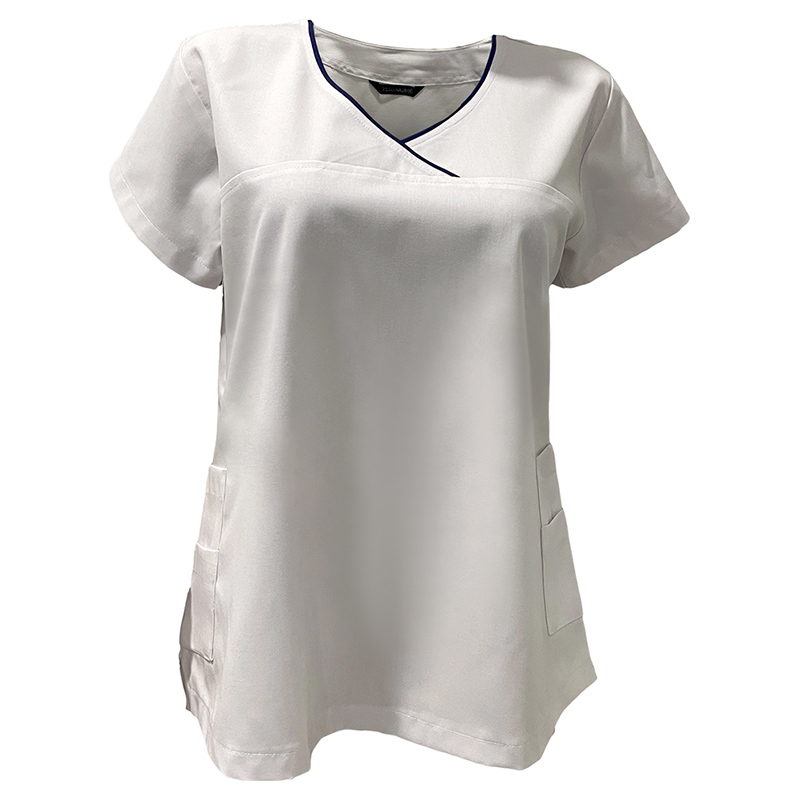 Veronica - Ladies Scrub Suit/Medical Set Uniform - White