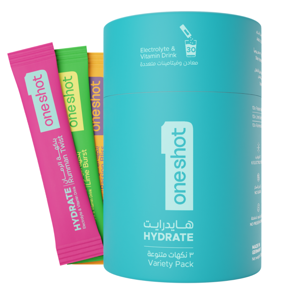 oneshot - Electrolyte Hydration Sticks - Variety Pack - 30 Sticks