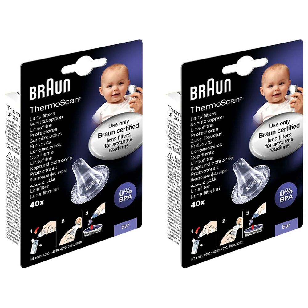 Braun - ThermoScan Family Value Refill Bundle - Pack of 2 - 80 Pcs