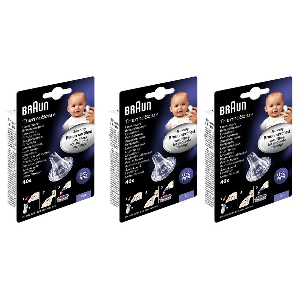 Braun - ThermoScan Family Value Refill Bundle - Pack of 3 - 120 Pcs