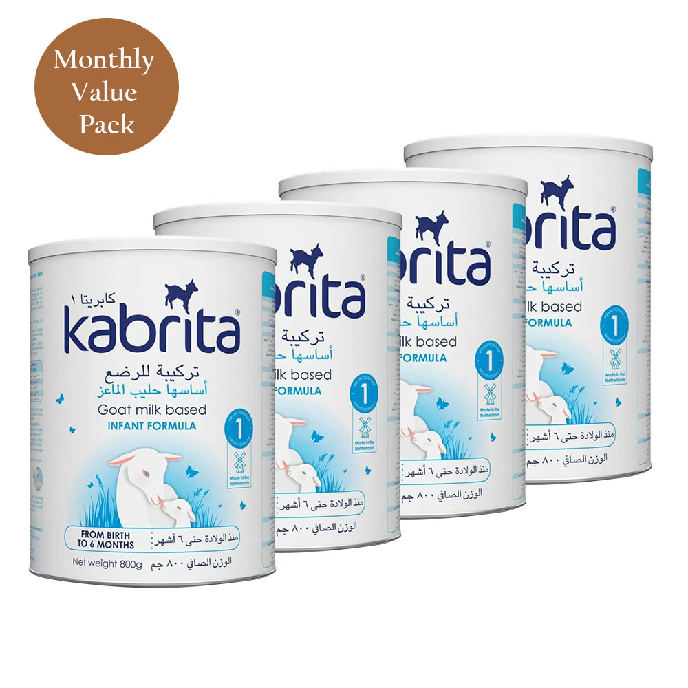Kabrita - Stage 1 Goat Milk Based Infant Formula - 800g - Pack of 4