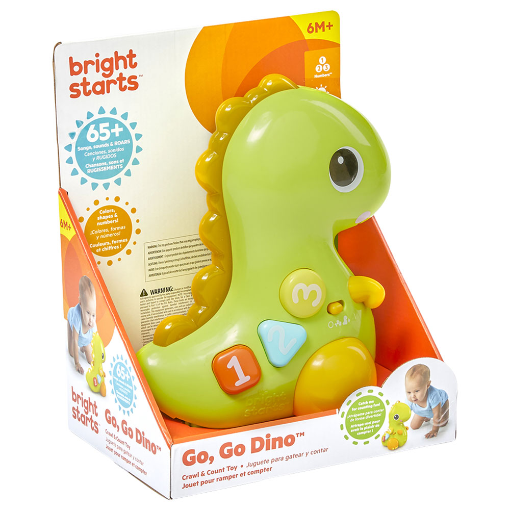 Bright Starts - Go & Glow Dino - Green