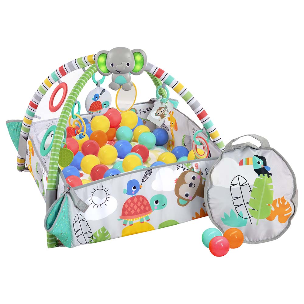 Bright Starts - 5-in-1 Bright Starts Neutral Ball Pit Gym