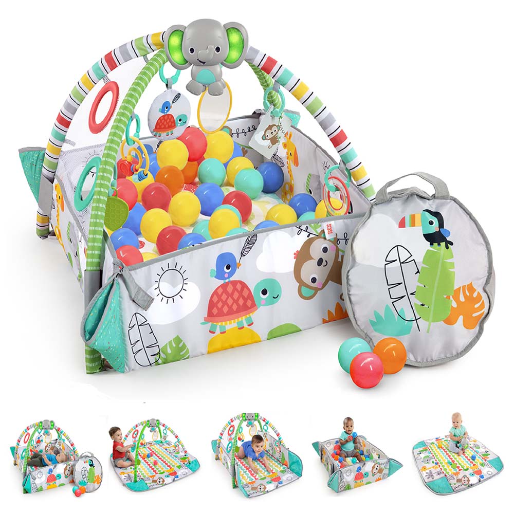 Bright Starts - 5-in-1 Bright Starts Neutral Ball Pit Gym