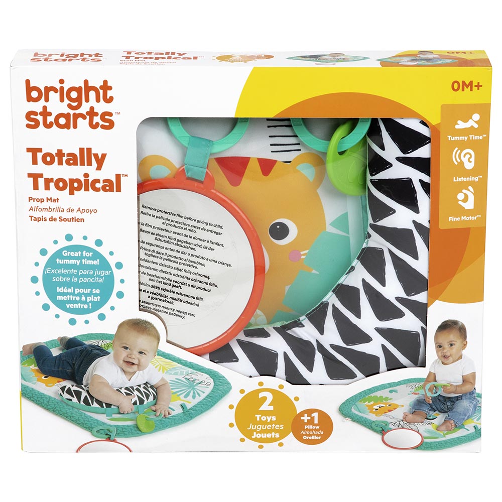 Bright Starts - Totally Tropical Prop Mat - Green